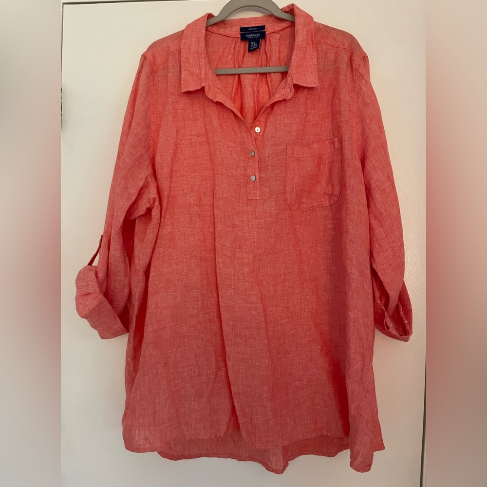 Linen tunic top